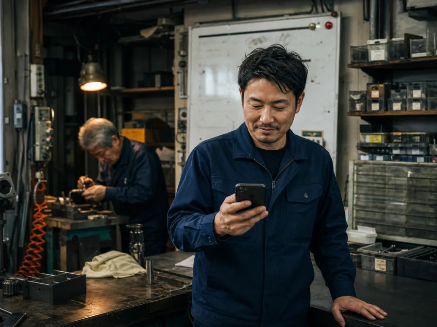 自作の在庫アプリを町工場で使う二代目の経営者